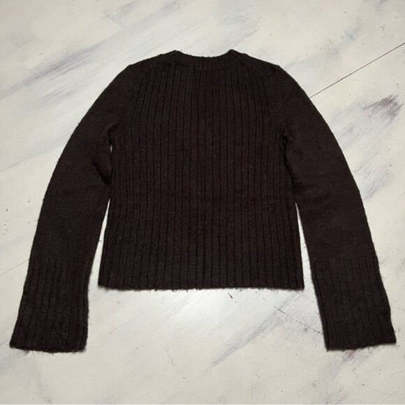Vintage Express Brown Wool Blend Crop Sweater - Picture 6 of 6